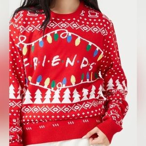 NWT Friends Tv Show Red Ugly Christmas Sweater Size S for women